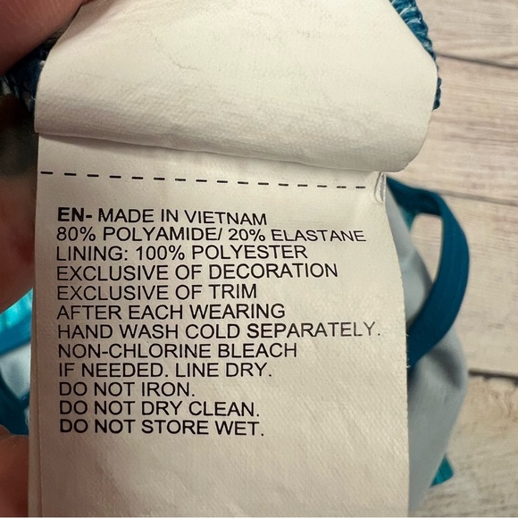 Nike Girls Rush Heather Blue Cross-back One Piece Swimsuit Size L (12-13) - Picture 9 of 12